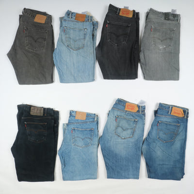 Levi's 501 jeans denim vintage Grado B stock da 77pz uomo - donna Levis