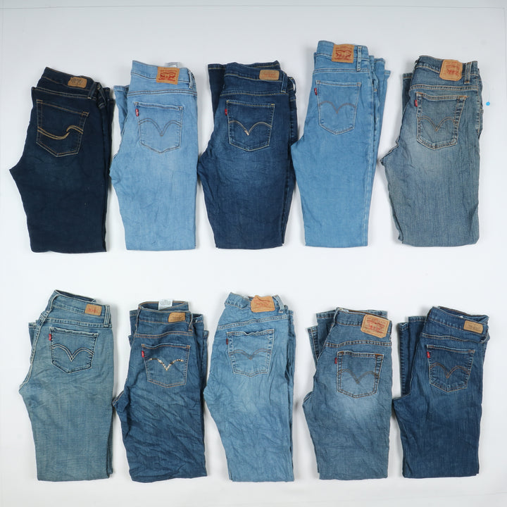 Levi's jeans stock da 45pz slim, skinny, bootcut e regular fit donna Levis