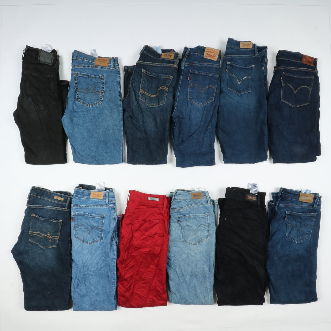 Levi's jeans stock da 45pz slim, skinny, bootcut e regular fit donna Levis