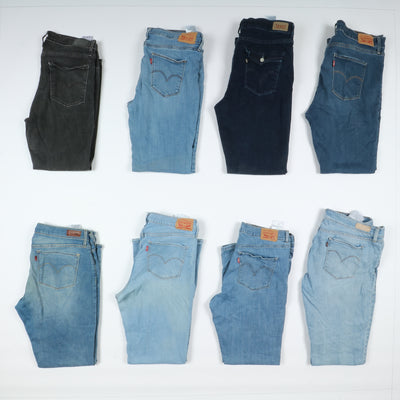 Levi's jeans denim stock da 33pz slim, skinny e regular fit uomo donna Levis