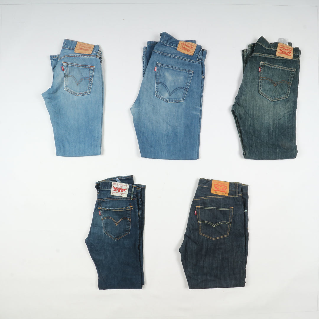 Levi's ZIP fly, Grado A+ B, stock da 33pz Levis Uomo e Donna Denim