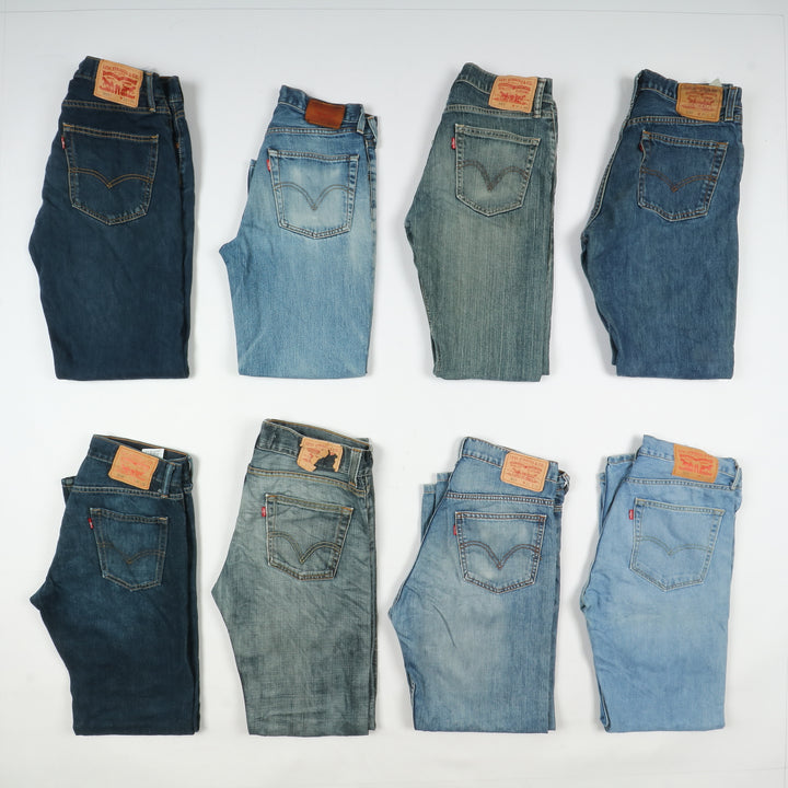 Levi's ZIP fly, Grado A+ B, stock da 36pz Levis jeans Uomo e Donna Denim