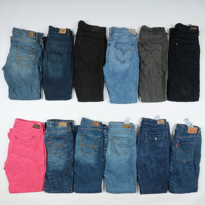 Levi's jeans stock da 45pz slim, skinny, bootcut e regular fit donna Levis