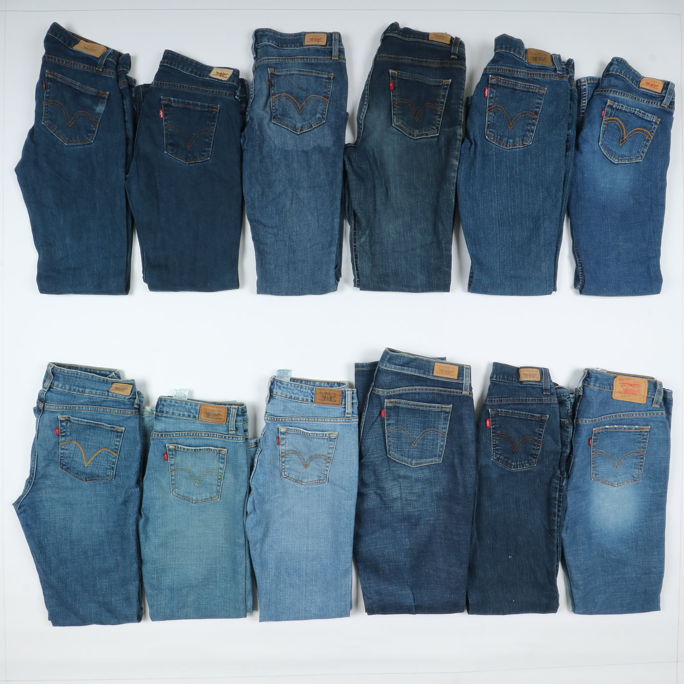 Levis vintage zampa donna box da 32pz Levi's jeans bootcut grado A+B