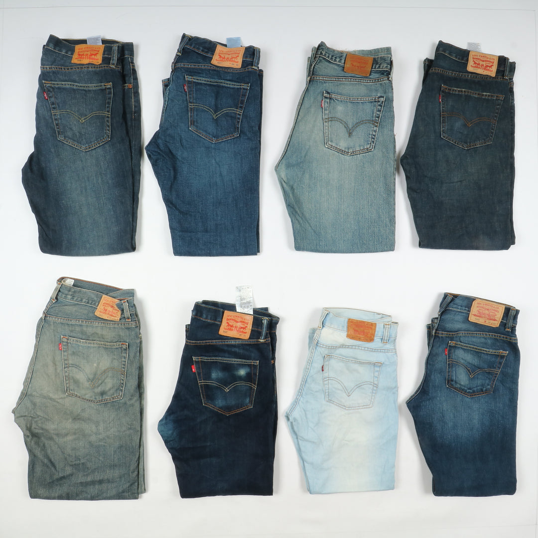 Levi's ZIP fly, Grado A+ B, stock da 36pz Levis jeans Uomo e Donna Denim