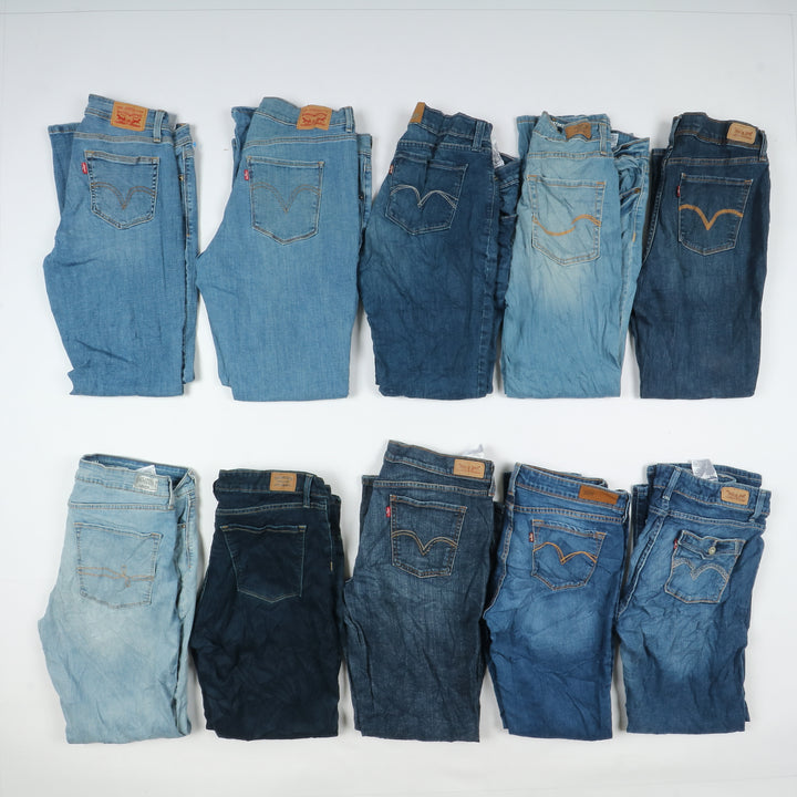 Levi's jeans stock da 45pz slim, skinny, bootcut e regular fit donna Levis