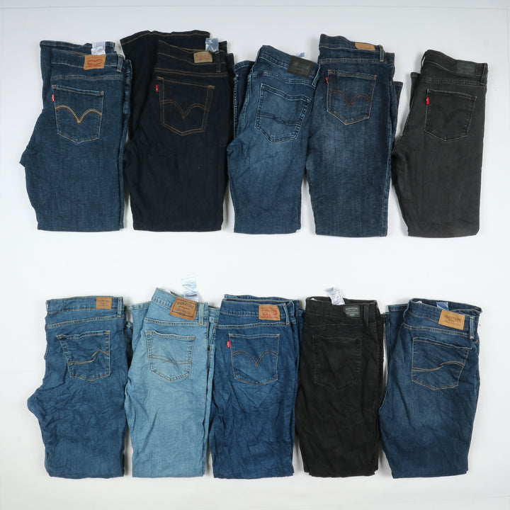 Levi's jeans stock da 43pz slim, skinny, bootcut e regular fit donna Levis