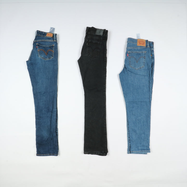 Levi's jeans stock da 43pz slim, skinny, bootcut e regular fit donna Levis