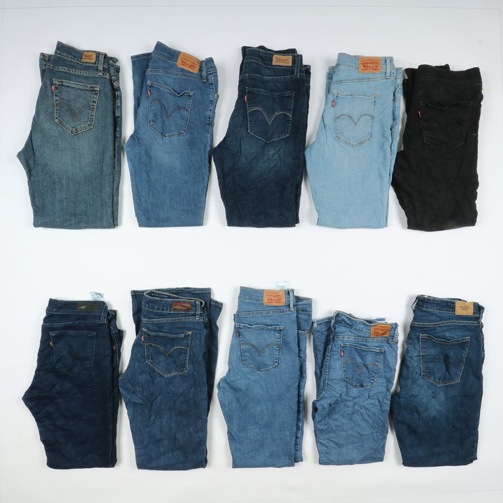 Levi's jeans stock da 43pz slim, skinny, bootcut e regular fit donna Levis