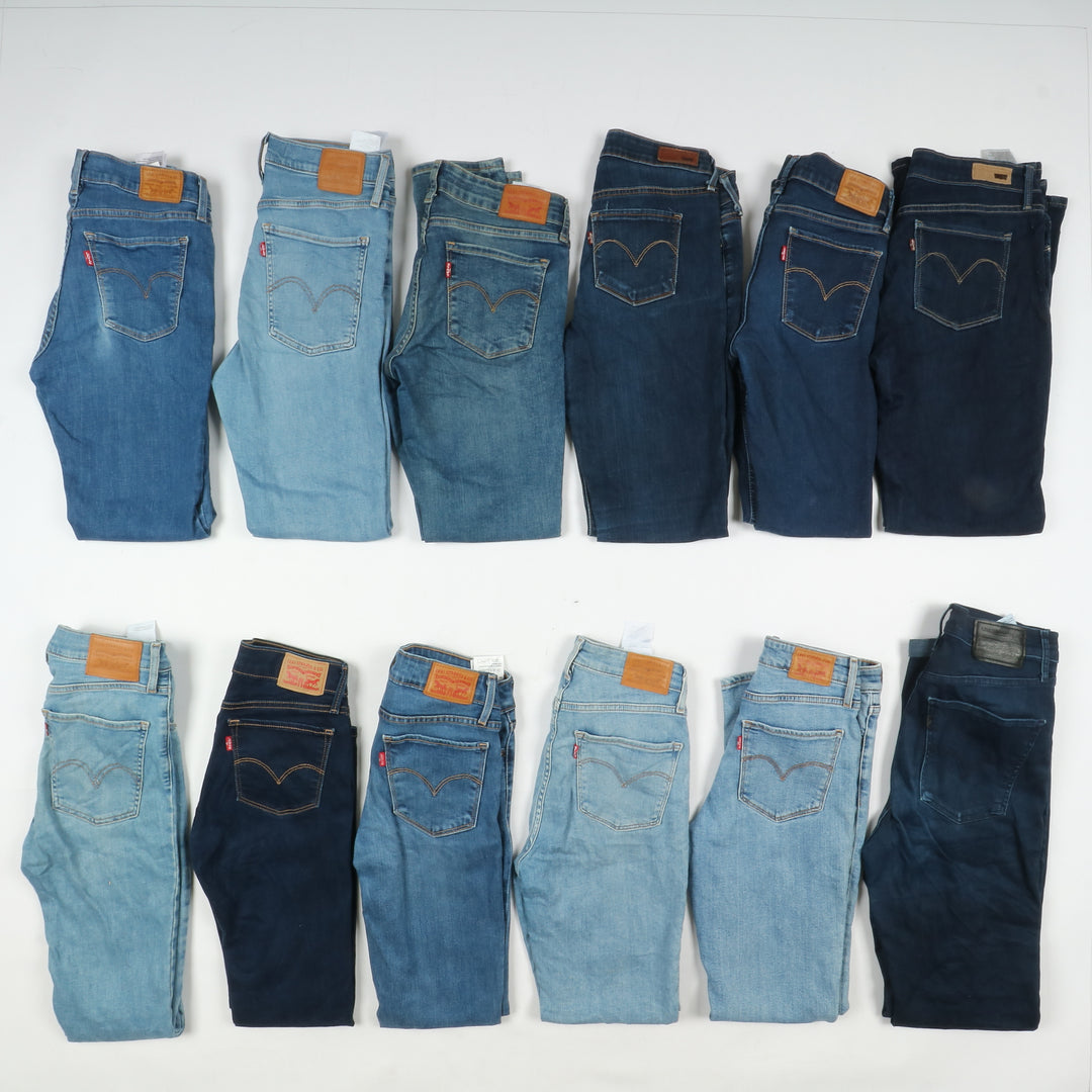 Levi's jeans stock da 42pz slim, skinny e regular fit donna Levis