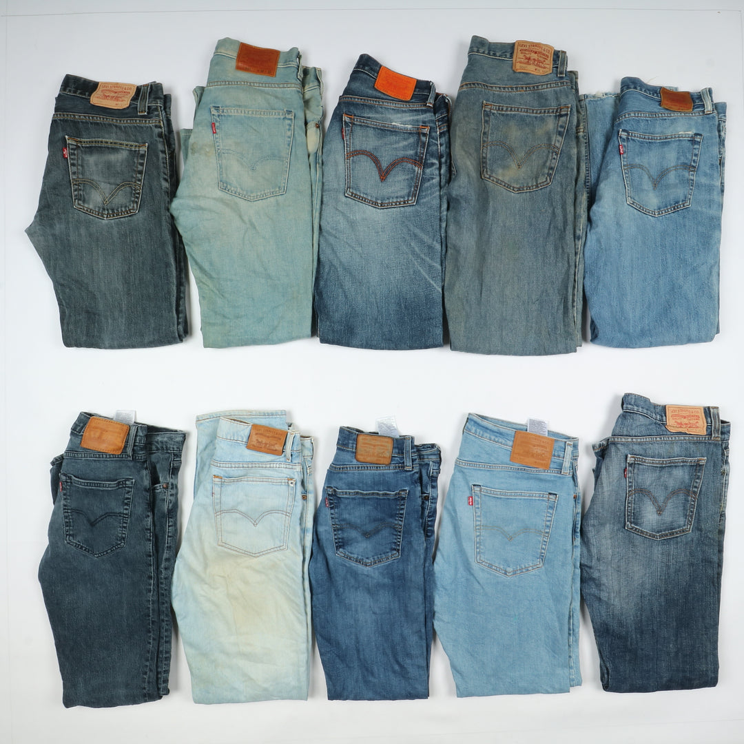 Levi's jeans denim slim, skinny e bootcut / zampa stock da 43 pz uomo e donna