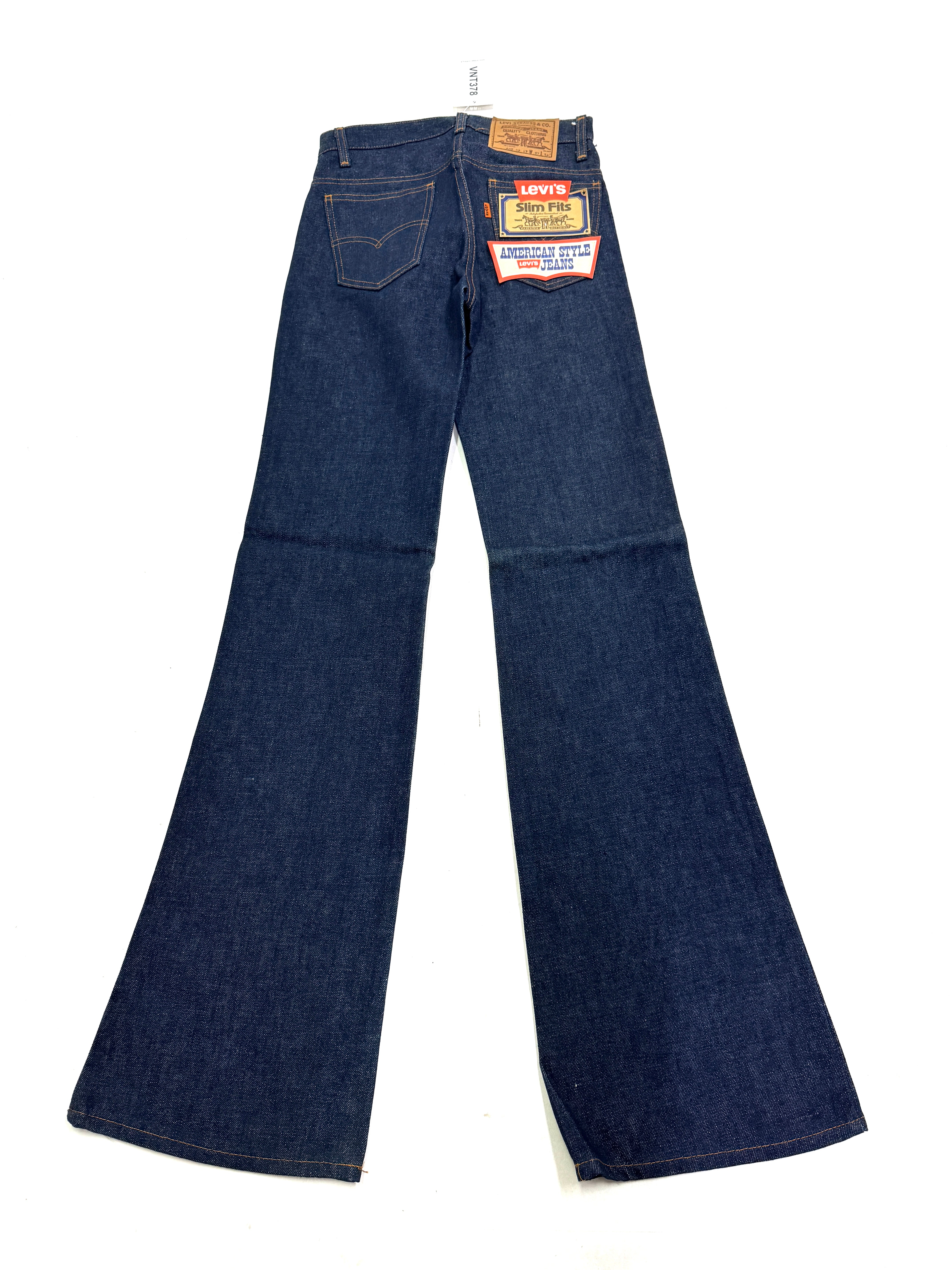 Levi's 602 Bell Bottoms Flare boot cut W27 L34 orange tab made in