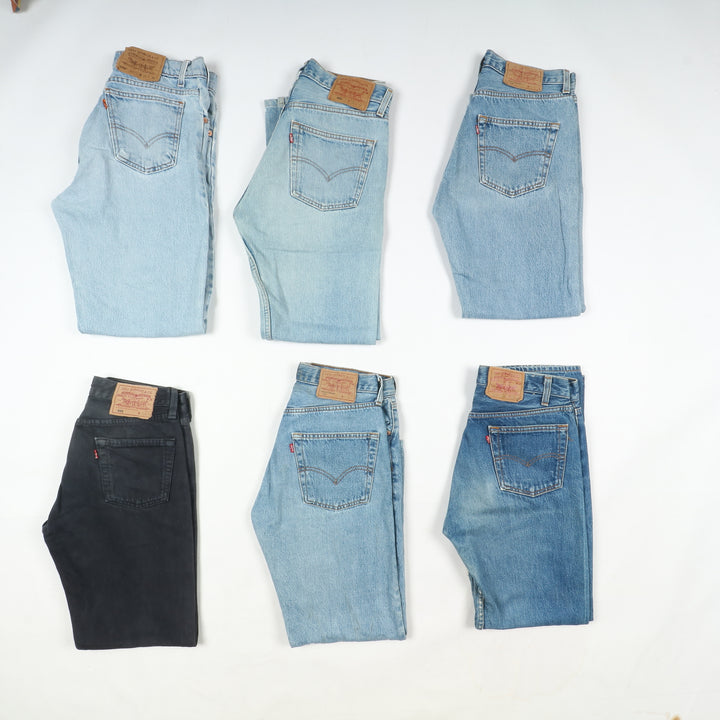 Levi's made in USA 501 e zip fly stock da 36pz colorati e denim