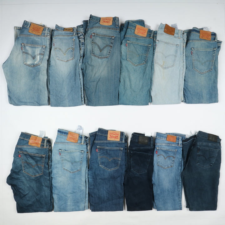 Levi's jeans denim slim, skinny e bootcut / zampa stock da 43 pz uomo e donna