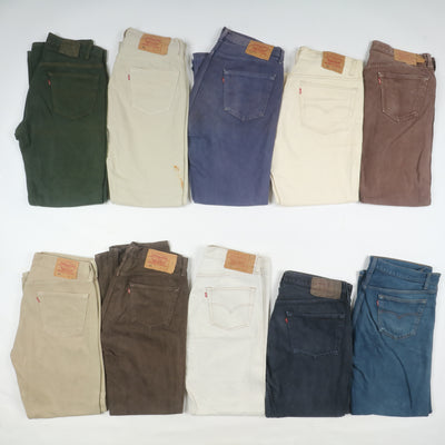 Levi's 501 made in USA, Grado B, stock da 31pz colorati