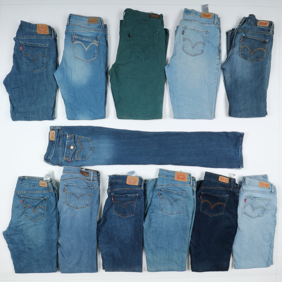 Levi's jeans denim stock da 33pz slim, skinny e regular fit uomo donna Levis