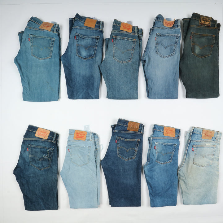 Levi's jeans denim slim e skinny stock da 35 pz uomo e donna