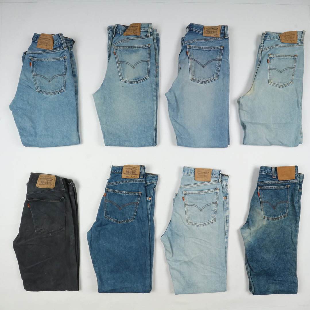 Levi's vintage Orange Tab denim e nero Box da 38pz Grado B Levis