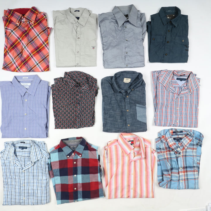 Camicie Firmate vintage box da 73pz uomo e donna CK, Bossc, Lee, Levis