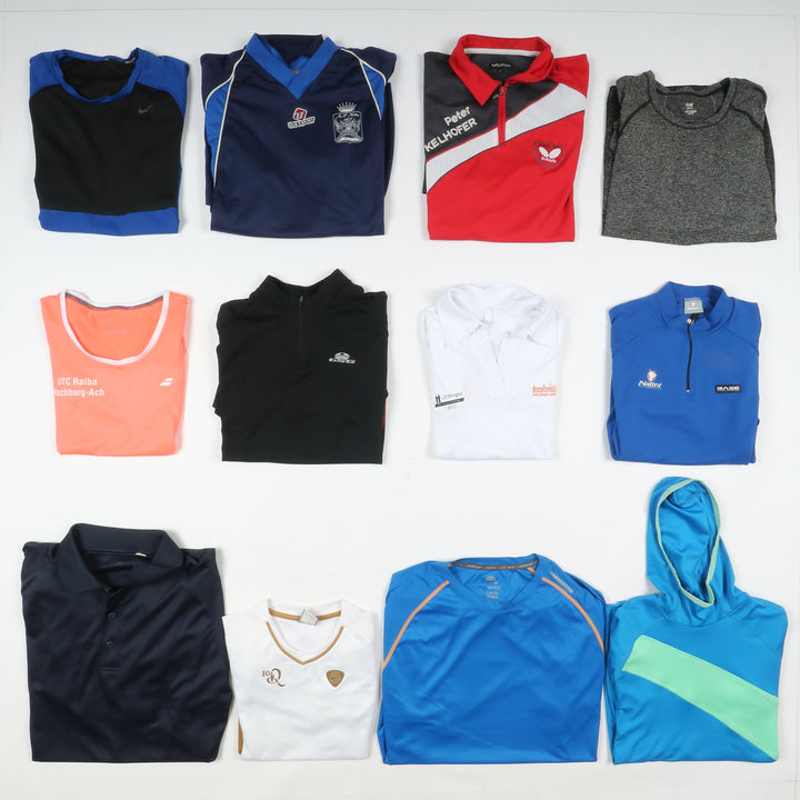 Lotto stock maglie sportive miste Box 179pz Calcio, baseball, ciclismo ed altri sport