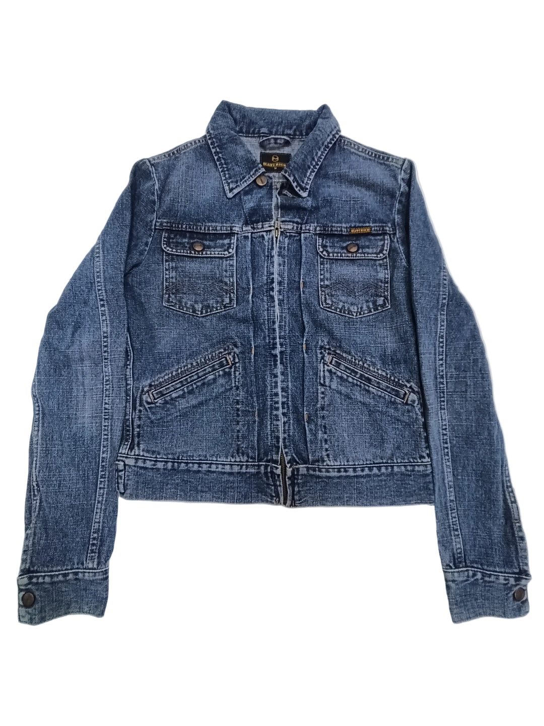 Maverik slim fit jacket denim Taglia M vintage usato