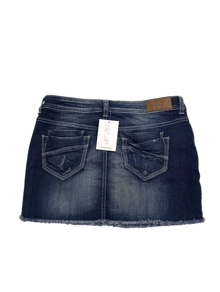 Fishbone minigonna donna Taglia M y2k vintage mini skirt denim