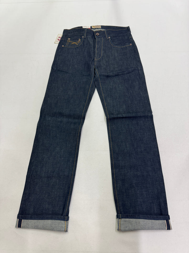Pace Limited Edition W32 L36 cimosa, martingala e rivetti jeans nuovo Deadstock red line selvedge