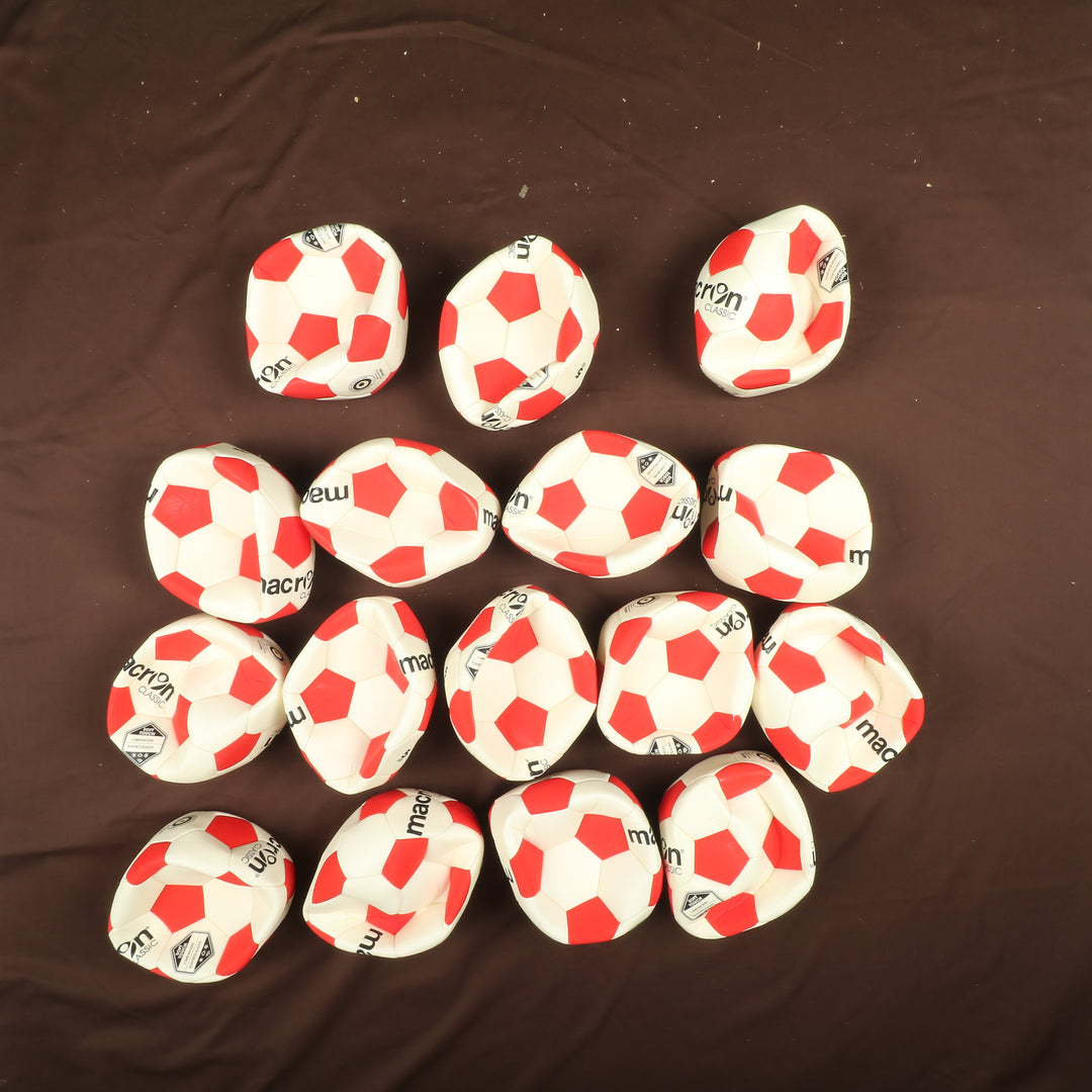 Stock palloni da calcio Macron numero 5 nuovi lotto da 71pz