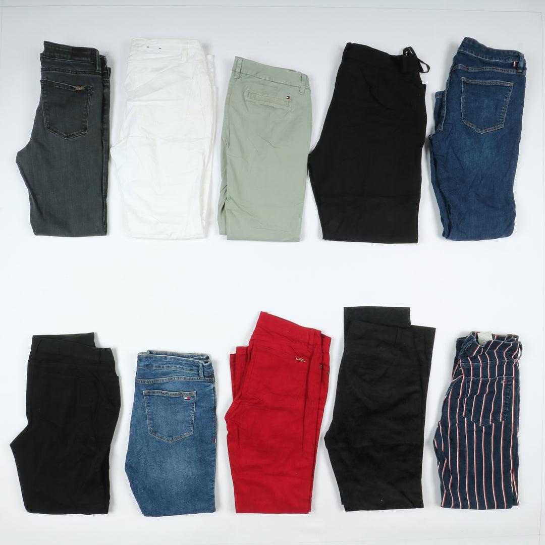 Pantaloni vintage Tommy Hifiger, Ralph Lauren e Chaps Box da 55pz