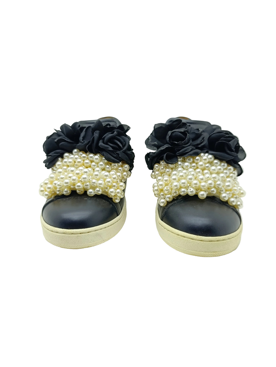 Pokemaoke sneakers perle e rose nere donna numero 37 nuove deadstock