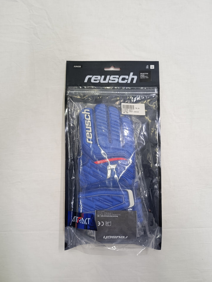 Reush attrakt grip size 6.5 junior guanti portiere calcio nuovi