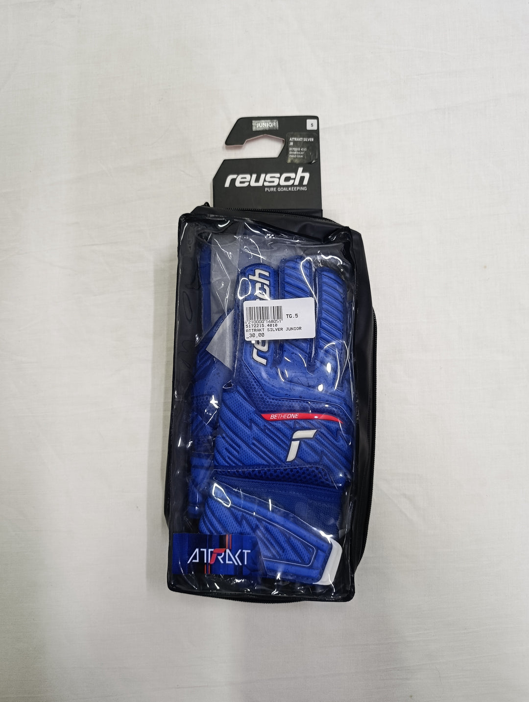 Reusch attrakt silver junior size 5 guanti portiere calcio nuovi