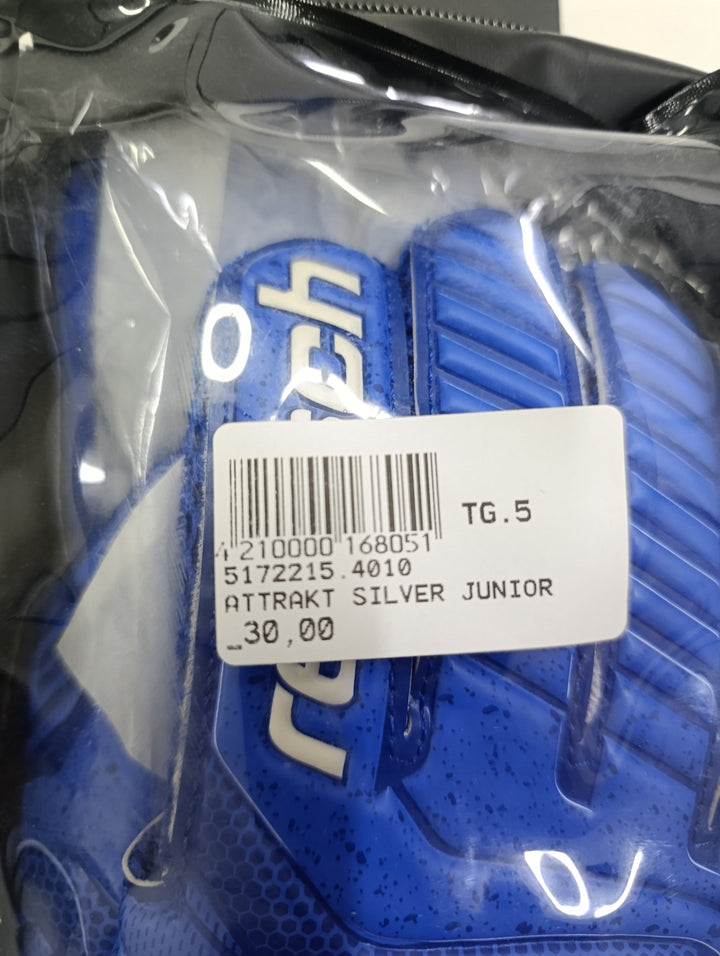 Reusch attrakt silver junior size 5 guanti portiere calcio nuovi