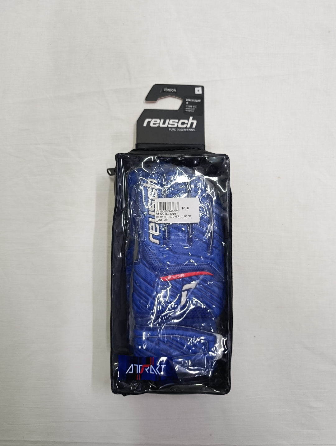 Reusch attrakt silver junior size 6 guanti portiere calcio nuovi