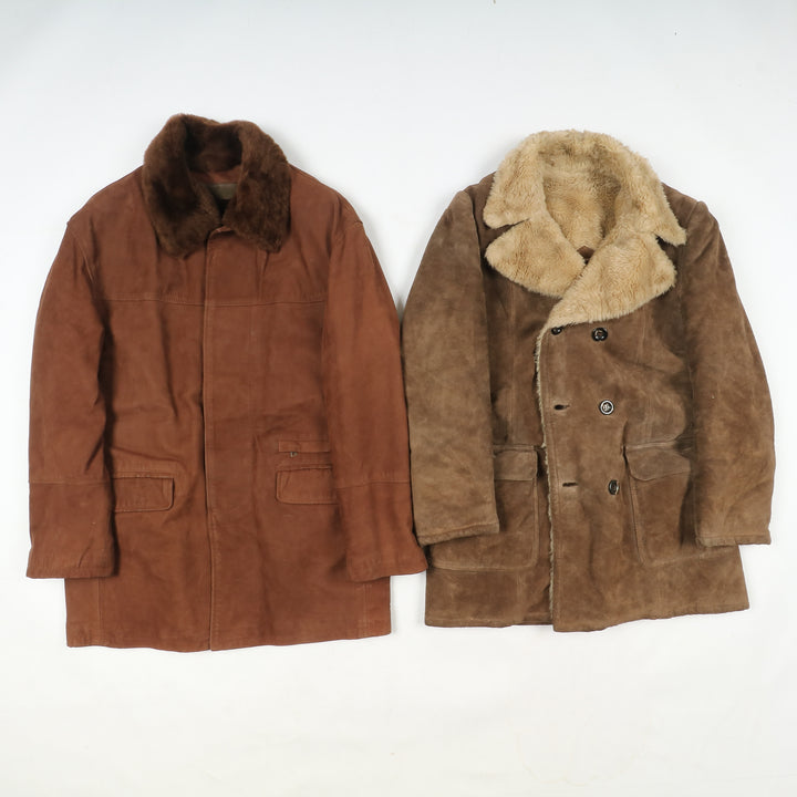 Box mix montoni shearling Uomo e Donna 7 pz stock leather jacket