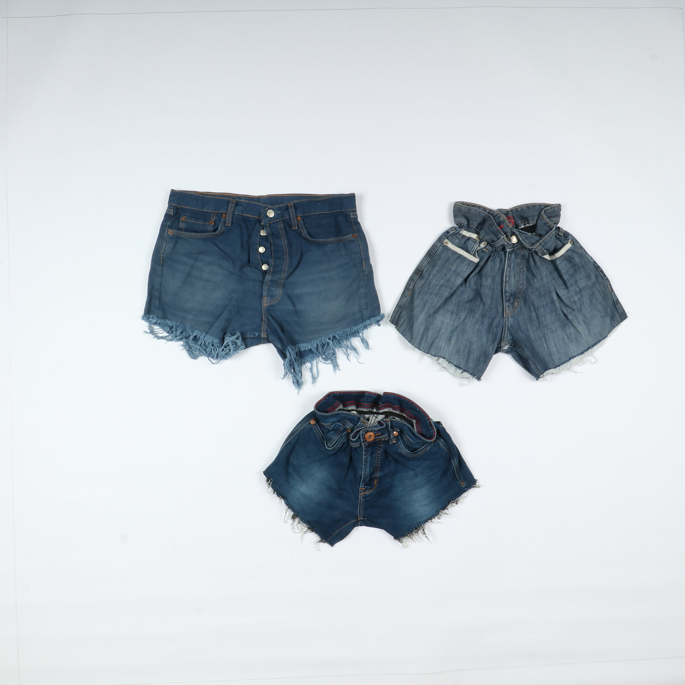 Levi's, Lee, Wrangler e mix brand Short jeans donna denim e nero Stock da 60pz