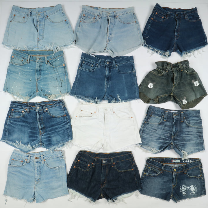 Levis short jeans donna box da 63pz denim e nero Levi's