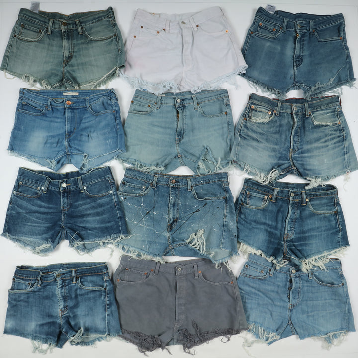 Levis short jeans donna box da 63pz denim e nero Levi's