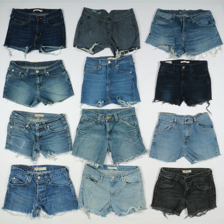 Levis short jeans donna box da 63pz denim e nero Levi's