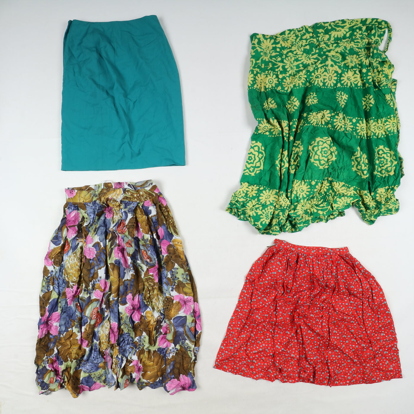 Gonne vintage estive colorate donna stock da 46pz