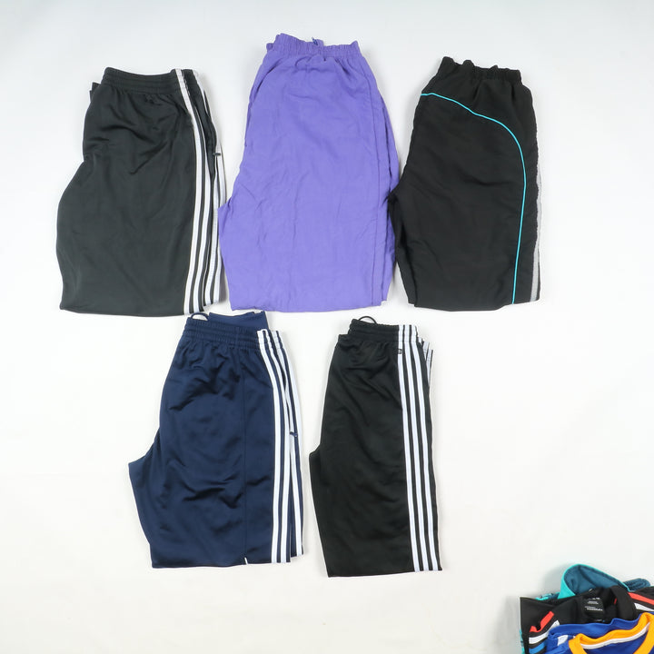 Pantaloni, tute e track top sportivo firmato box da 19pz uomo e donna grado A+B