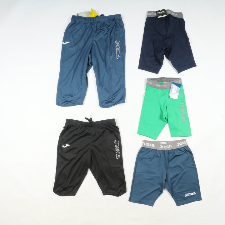 Pantaloncini da calcio bambino nuovi con cartellino 236pz Macron, Givova, Sportika, Royal