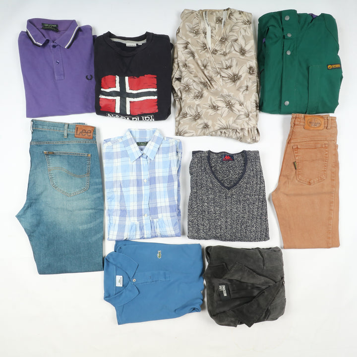Firmato mix invernale uomo e donna grado A+B box da 34pz Levis, Moschino, Fred Perry