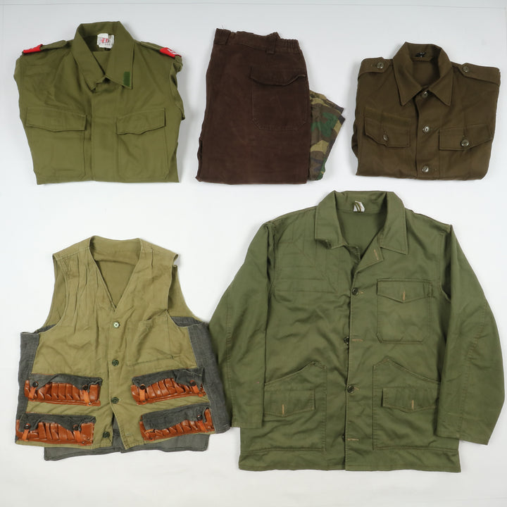 Abbigliamento militare e civile misto caccia pesca soft air lotto da 28pz army