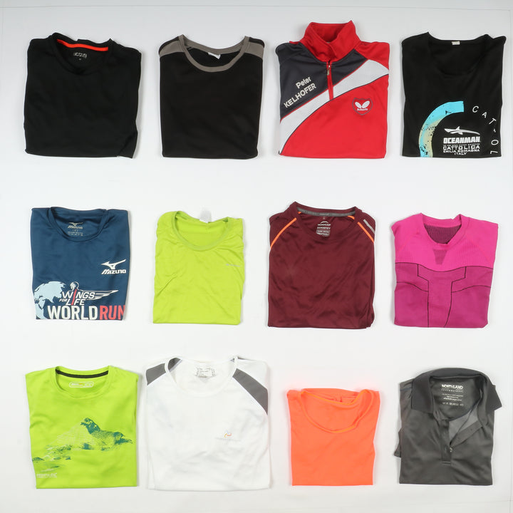 Lotto stock maglie sportive miste Box 179pz Calcio, baseball, ciclismo ed altri sport