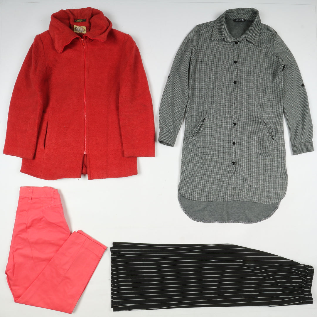 Stock abbigliamento misto 46pz donna vintage no brand estivo ed invernale misto