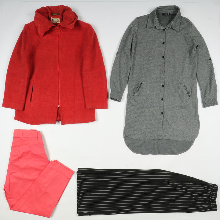 Stock abbigliamento misto 46pz donna vintage no brand estivo ed invernale misto