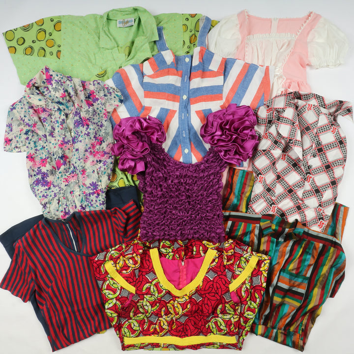 Stock lotto Vestiti abiti Estivi vintage donna 32 pz colorati
