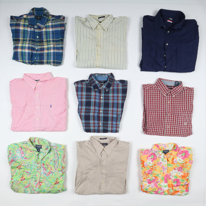 Tommy Hifiger, Ralph Lauren e CHAPS Box da 52pz Camicie vintage