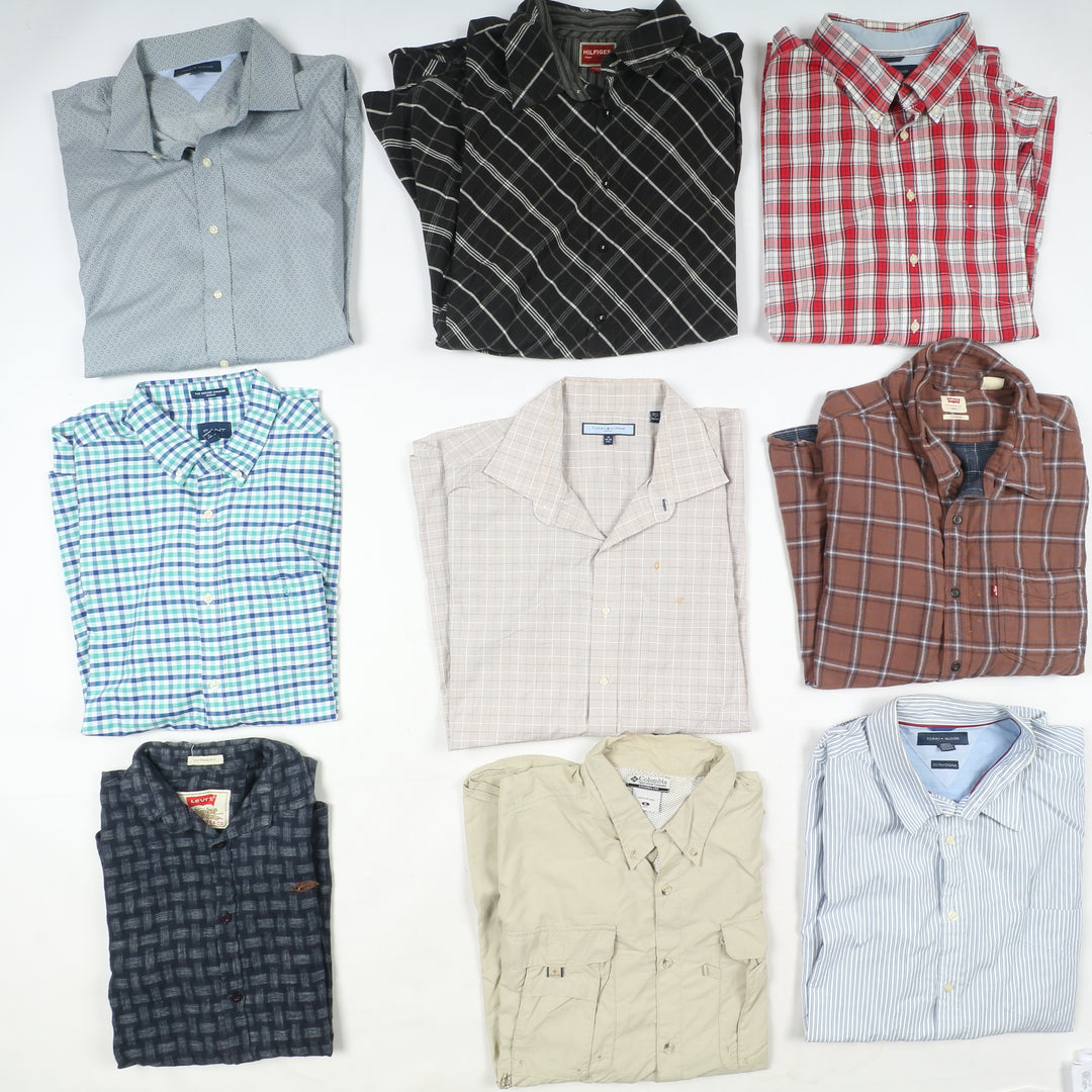 Camicie Firmate vintage box da 73pz uomo e donna CK, Bossc, Lee, Levis